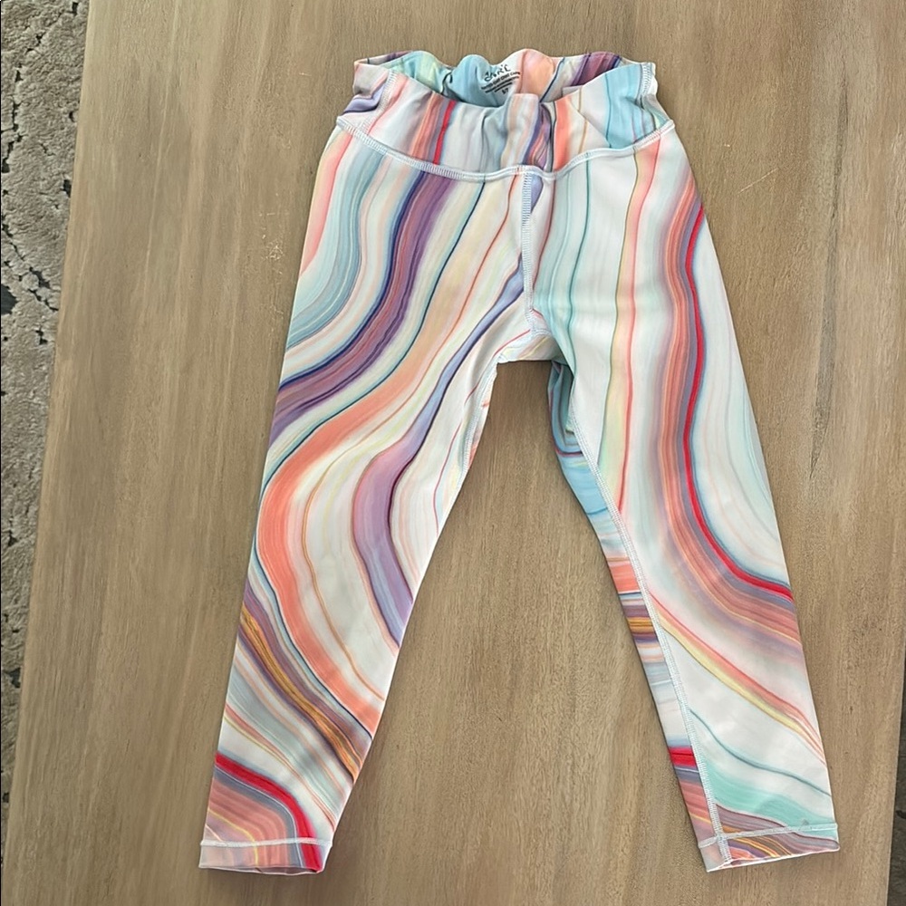 Athleta girl Colorful Striped Kids Leggings
